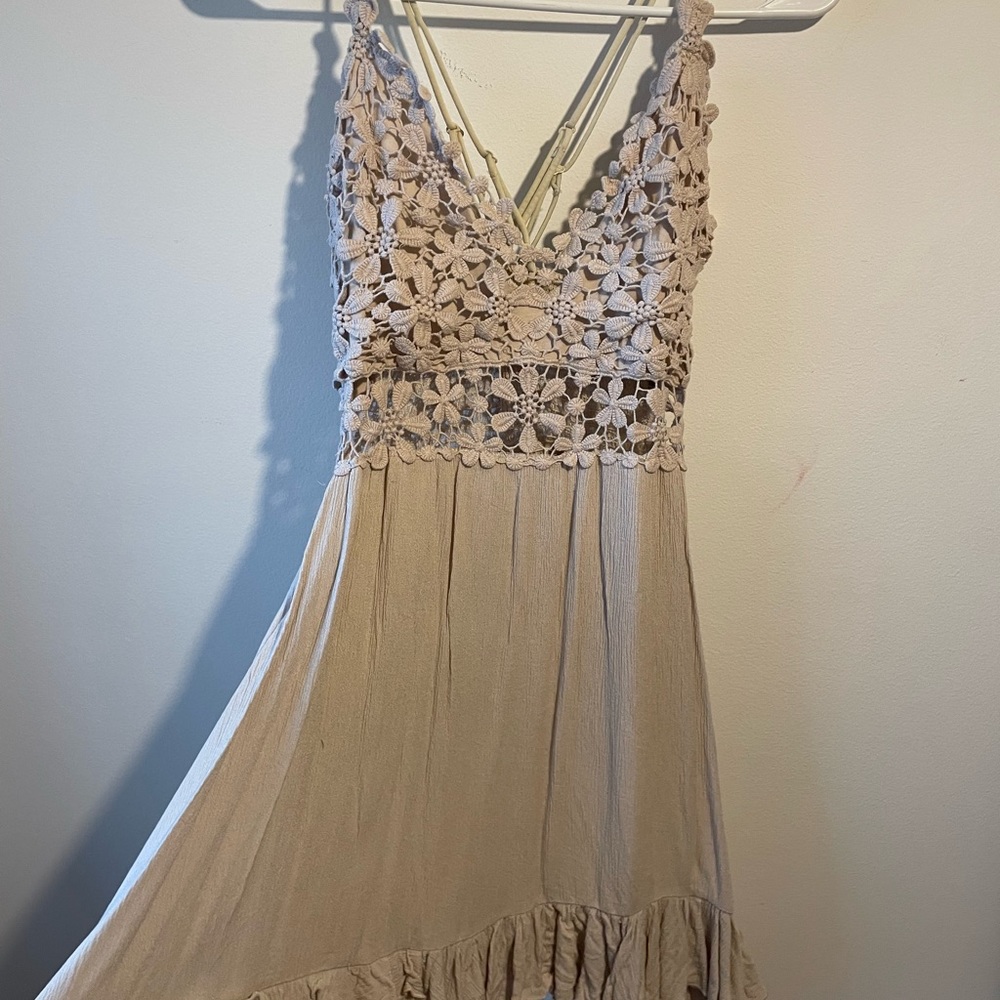 Cream Lacey sundress
